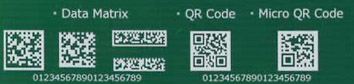 Aufbringung verschiedener Code-Arten auf einer LP